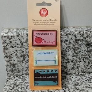 NEW, Vintage Garment Crochet Labels
